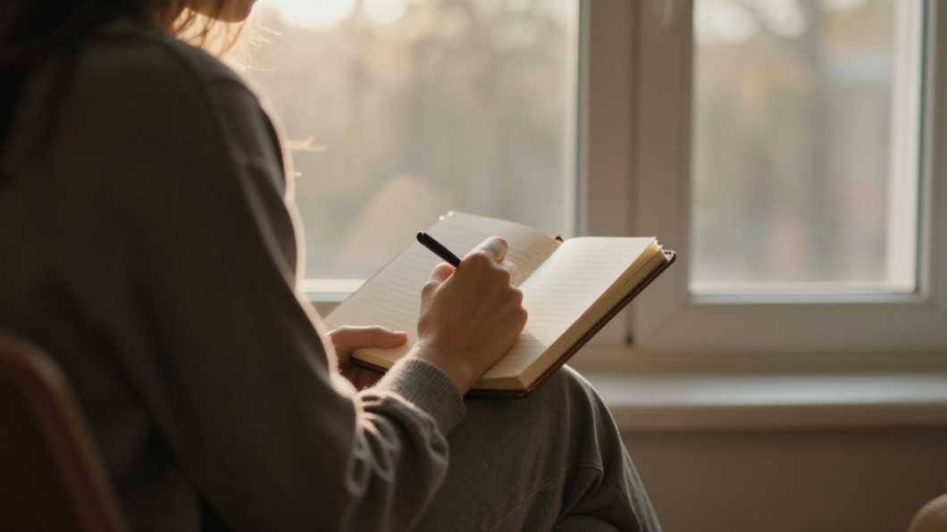 women writing her memoir with YOUR MEMOIR BLUEPRINT