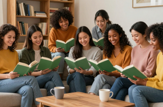 book club reading an engaging memoir written via YOUR MEMOIR BLUEPRINT